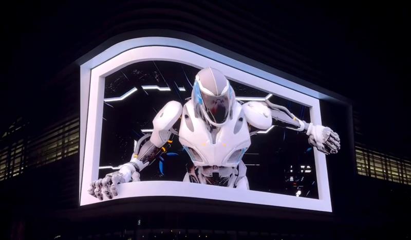 永利集团官网超8K裸眼3D巨屏点亮；翟