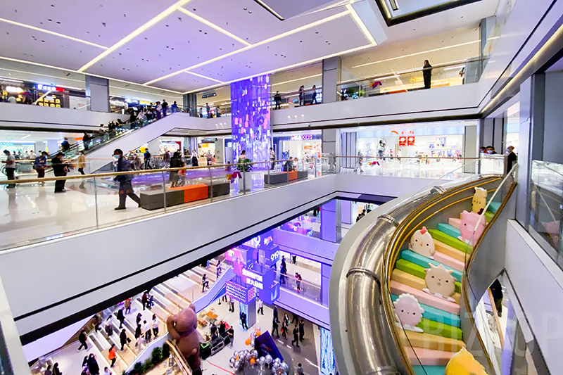 银川建发明代城LED透显着示屏项目