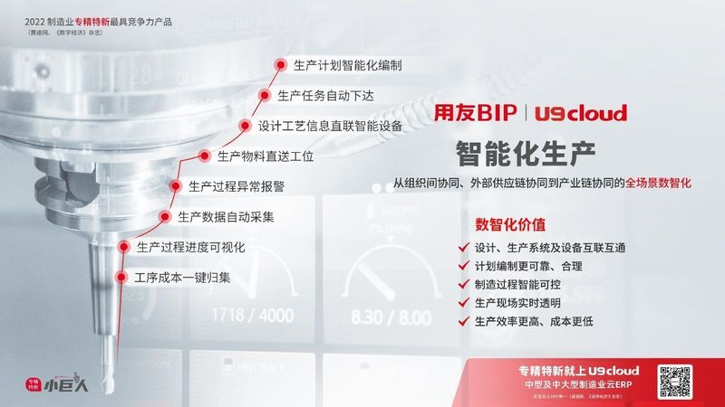赋能“中国智造”，用友U9 cloud智能工厂建设